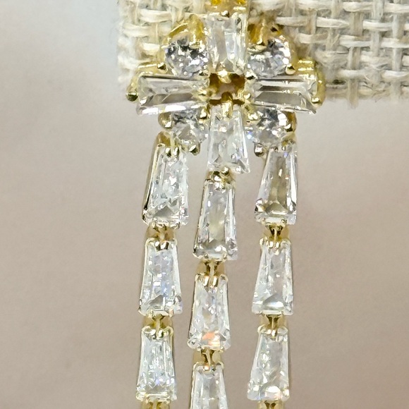 CH Crystal Haze Gold-Tone Chandelier Earrings - Picture 5 of 8
